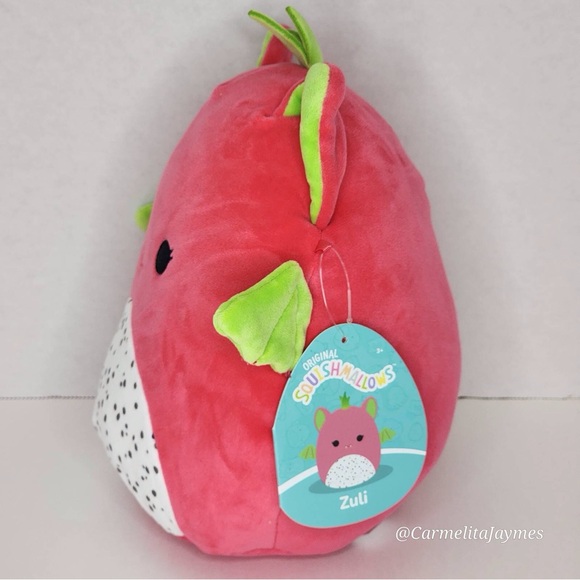 ZULI 🍇🦇 Dragonfruit Bat Crossover Original Squishmallow By Kellytoy NWT - Picture 3 of 8